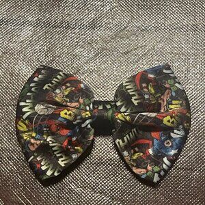 Marvel Avengers Hair Clip Bow Tie Pin Spiderman Captain America Hulk Thor